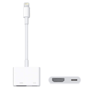 iPhone till HDMI Adapter (digital AV) – Lightning till HDMI Vit