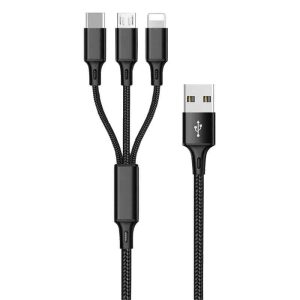 3 in 1 Laddkabel – Lightning / USB-C / Micro USB