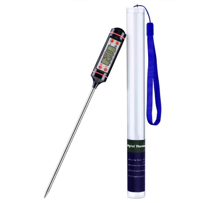 Stilren Stektermometer med LCD Display Svart - Bild 2