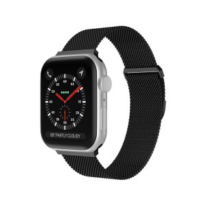 Apple Watch Kompatibelt 38 / 40 mm Milanese Loop Metall Armband Svart