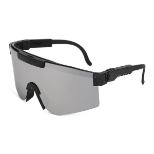 Polariserade Sportsolglasögon Unisex Metallic Black (C8)