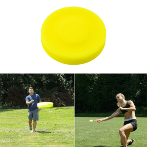 Mini Frisbee – Pocket Disk – Kasta Över 60 Meter – Gul