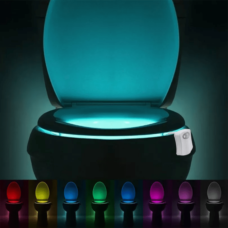 Toalettlampa med Rörelsesensor LED – 8 Färger - Bild 2