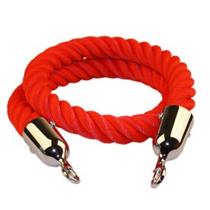 Polyesterrep ø38mm 1,5 m rött m/krom krokar