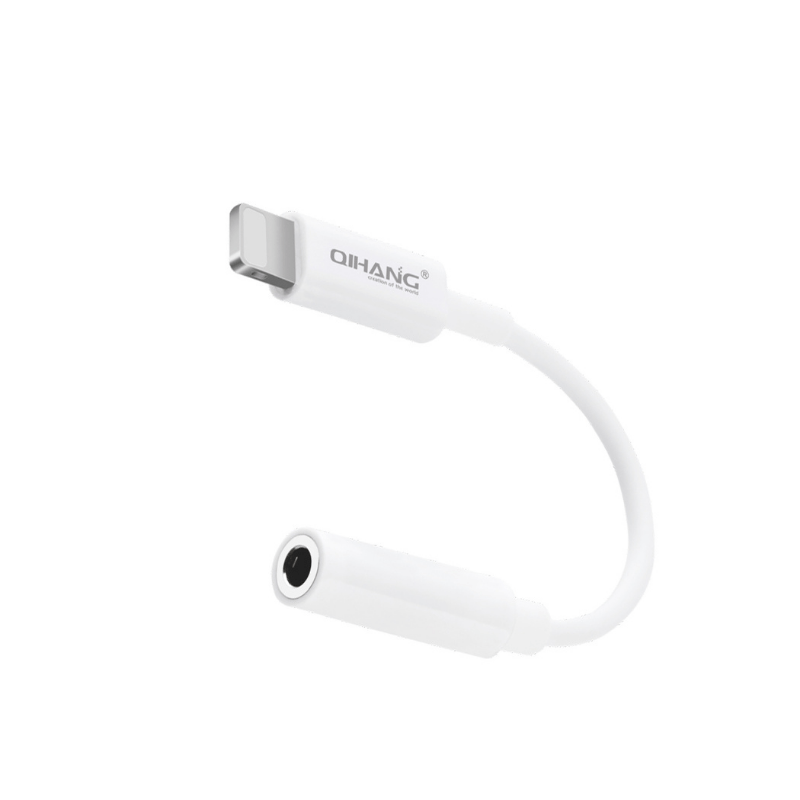 Lightning till AUX Adapter – Mikrofonkompatibel – Vit - Bild 2