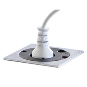 Power Grommet diam 80 mm svart/silver