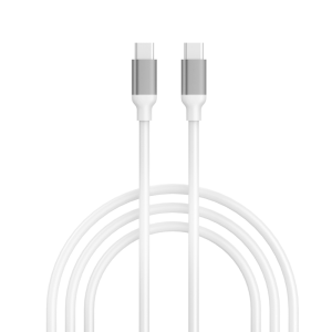 Extra Stark USB-C till USB-C Kabel Vit – 60W – 2 meter