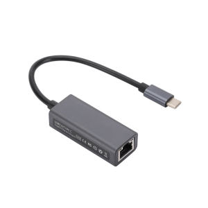 Snabb USB-C till Ethernet Adapter – 1000 Mbps Svart (1 gbit/s)