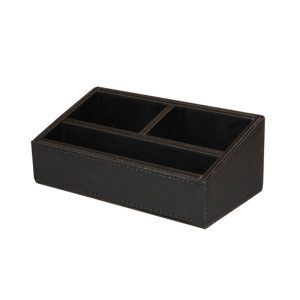 Sachet hållare 161x83x63 mm leather look svart (54st/frp)