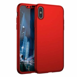 360 Pansarskal för iPhone X/Xs Röd