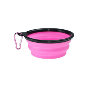 Hundskål – Hopfällbar och Portabel 1000 ml Rosa