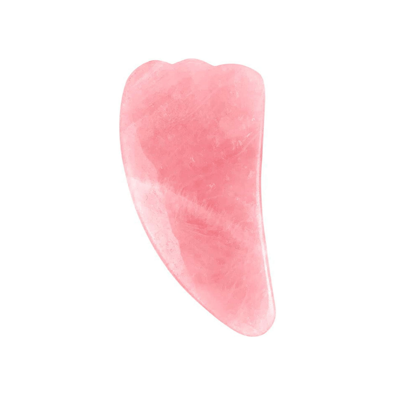 Naturlig Gua Sha Sten – Äkta Mineralsten – Rosenkvarts Stor - Bild 7