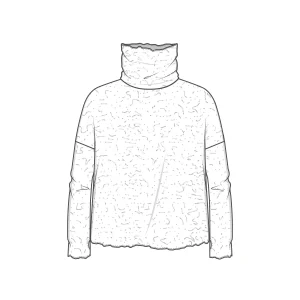 Polotröja 4501 - merino bubble wool