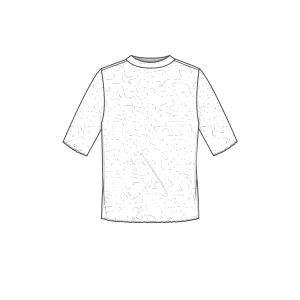 Tröja med kort ärm 4505 - merino bubble wool