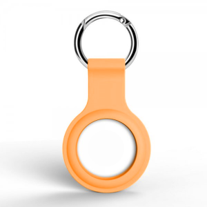 Silikonfodral för Apple Airtag – Skal Med Nyckelring Orange