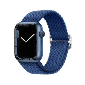 Flätat Armband i Nylon kompatibelt med Apple Watch 38/40/41 mm Blå