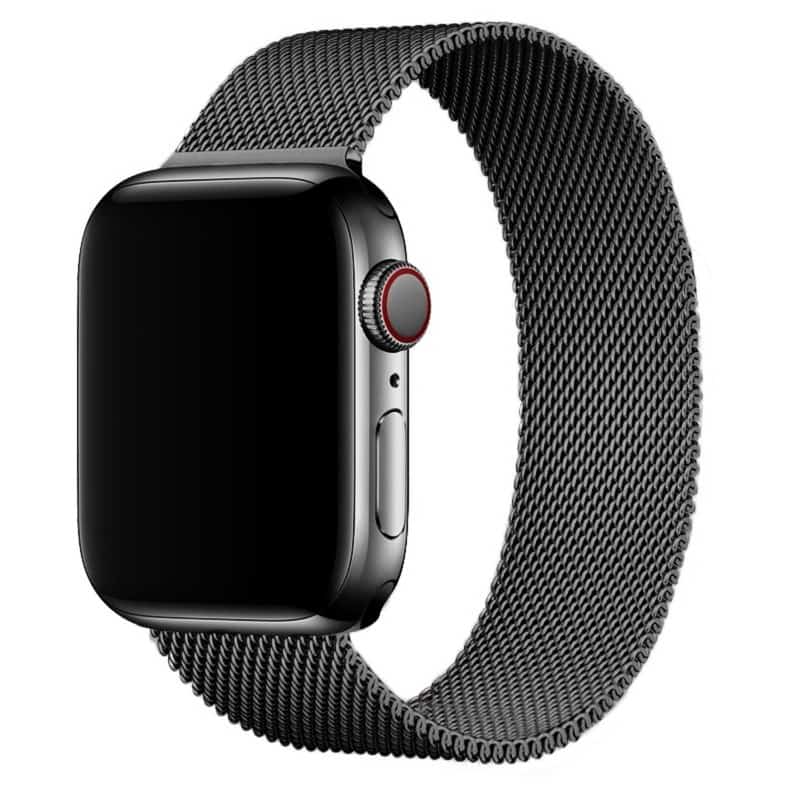 Apple Watch 38 / 40 mm Milanese Loop Metall Armband Svart - Bild 2
