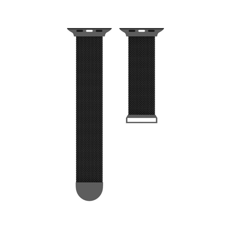 Apple Watch Kompatibelt 38 / 40 mm Milanese Loop Metall Armband Svart - Bild 4