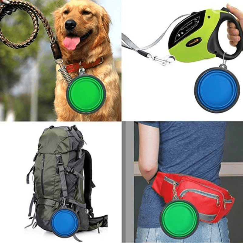 Hundskål – Hopfällbar och Portabel 650 ml Svart - Bild 7