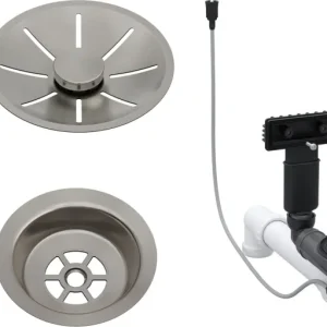BLANCO Infino Rörset Enkel med Popup – Satin Platinum