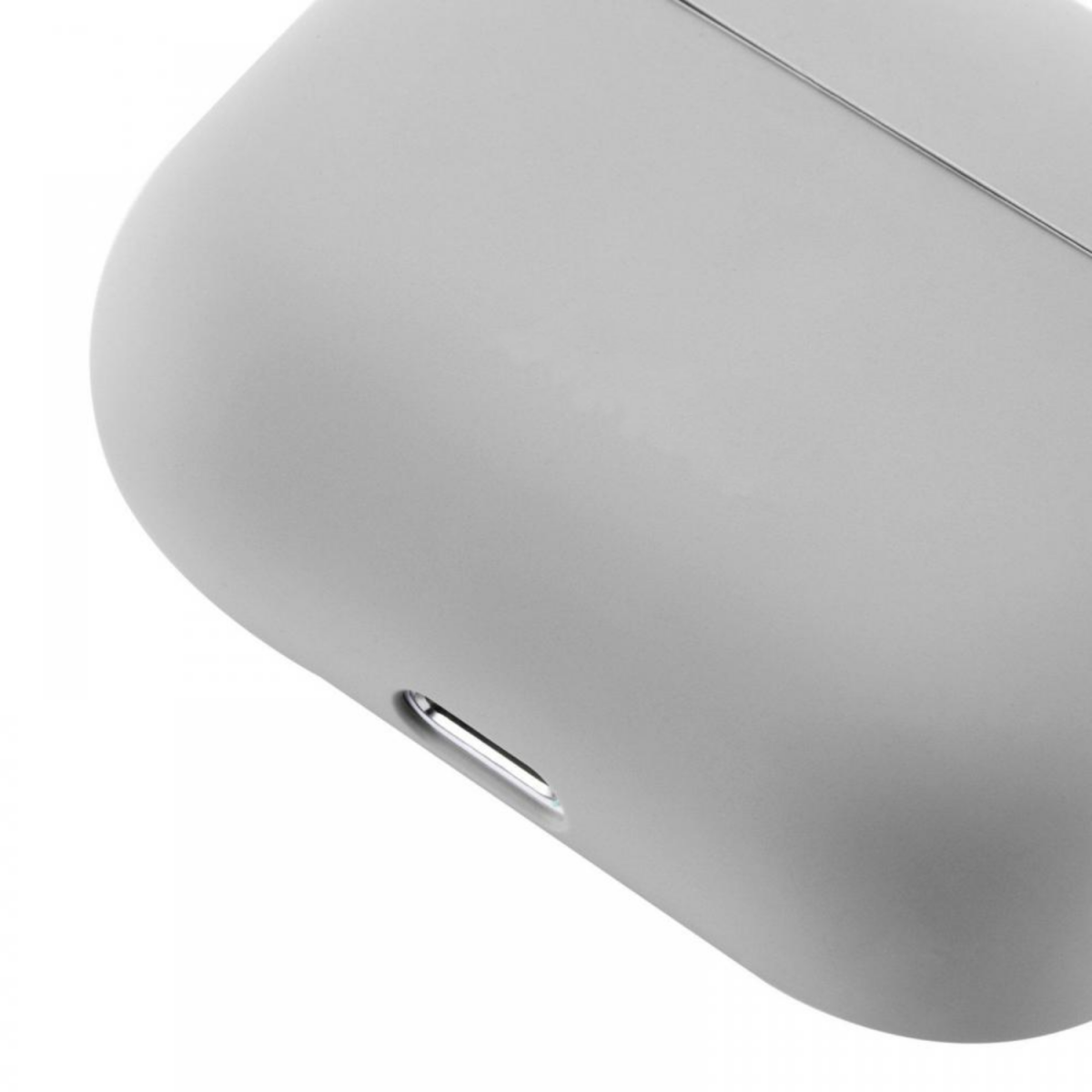 Snyggt Silikonfodral för Airpods PRO Skal Ljusgrå - Bild 3