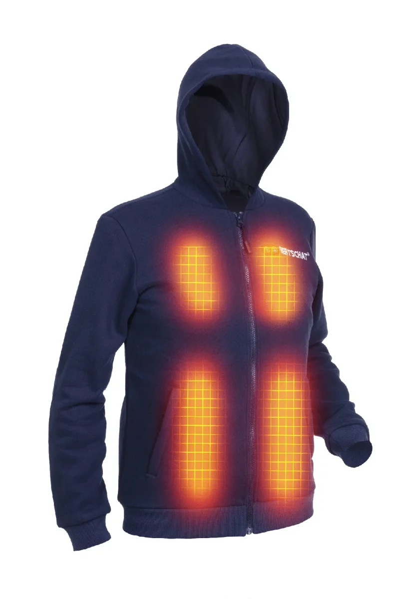 Uppvärmd huvtröja - herr | ”Dual Heating” - Marinblå - Bild 4