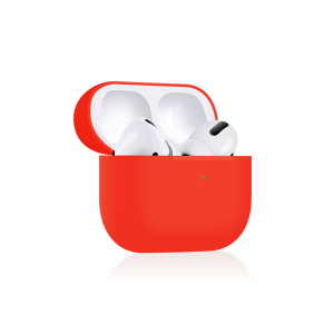 Snyggt Silikonfodral för Airpods PRO Skal Röd