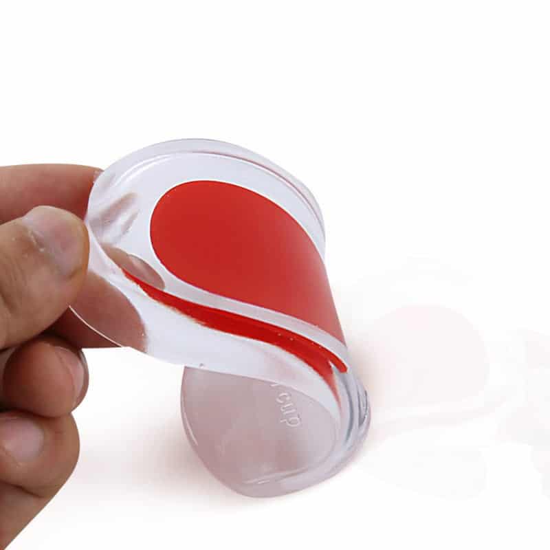 Hälinlägg / Skoinlägg i Silikon Transparent 40-45 Rosa - Bild 6