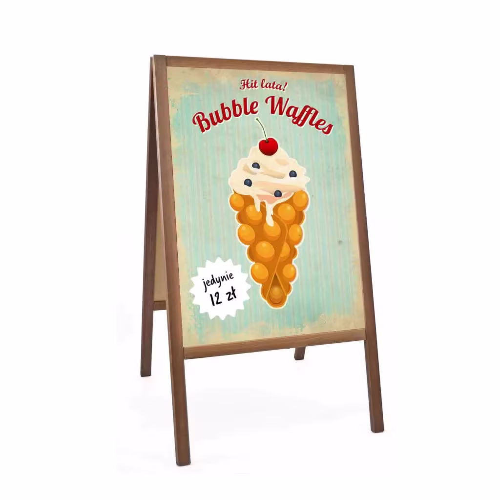 Reklam Bubble Waffle American | Affisch Format B2