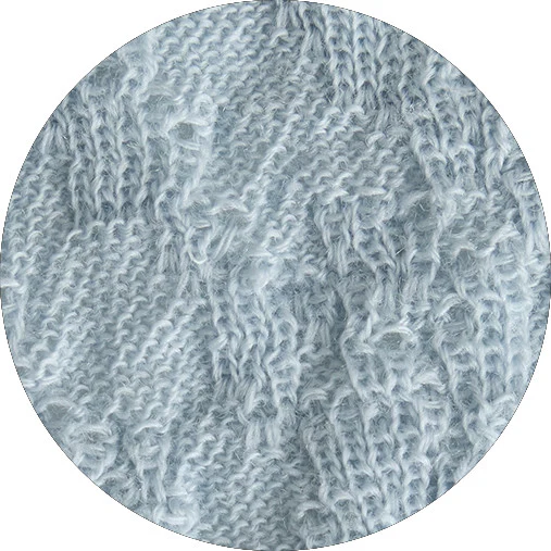 Oversize tröja med trekvartsärm 4506 - merino bubble wool - Bild 9