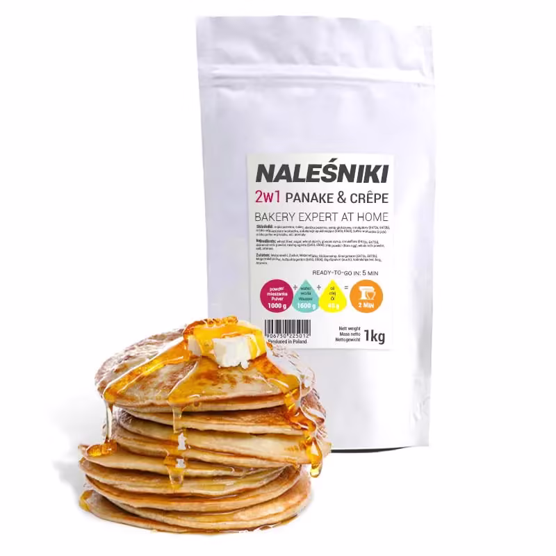 Färdig blandning för smet 2i1 Pannkakor & Amerikanska pannkakor 1 kg