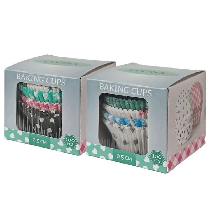 Pappersformar/Papilloter för Muffins/Cupcakes | 100 st.