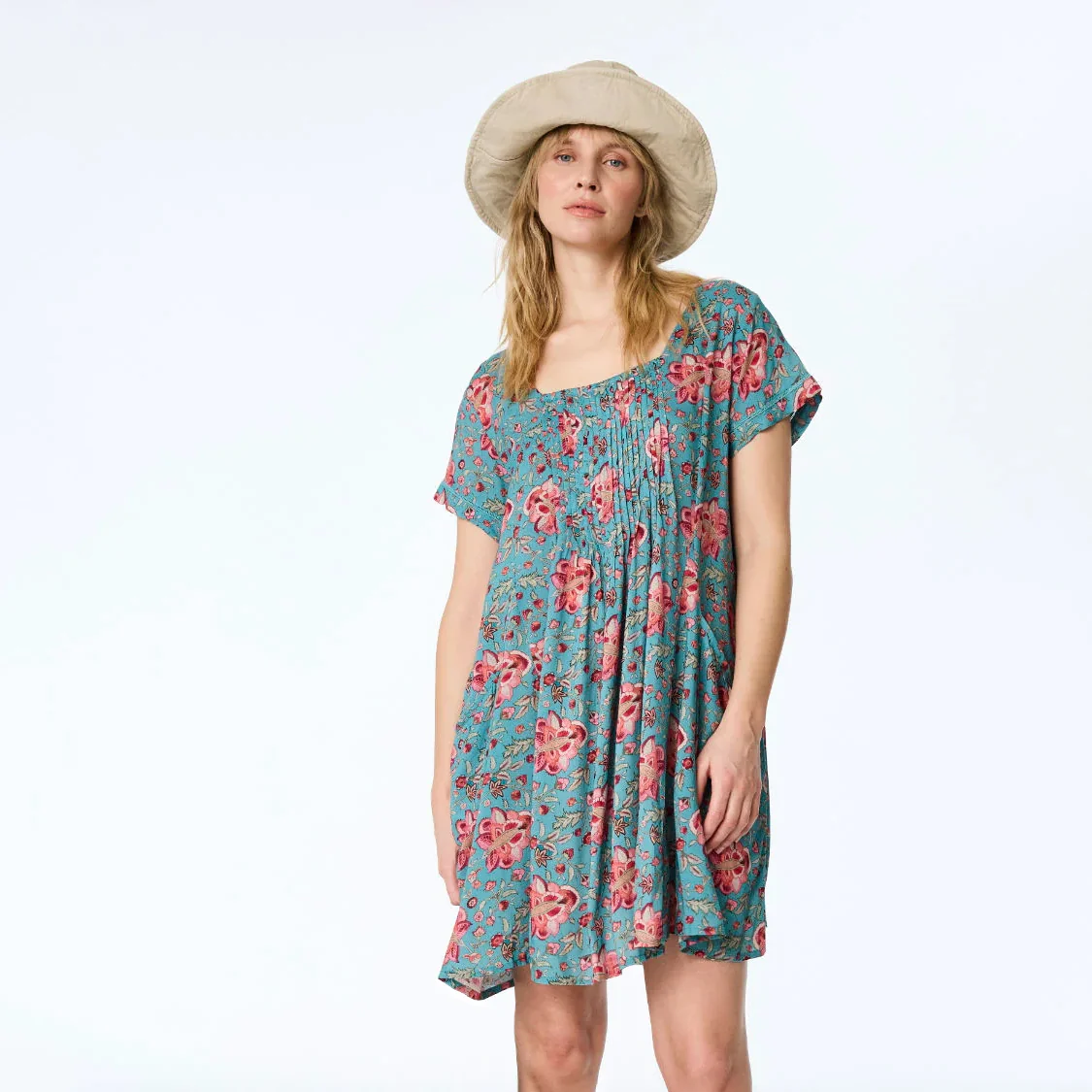 Blommig tunika i modal - Vintage Flower | Himalaya - Bild 5
